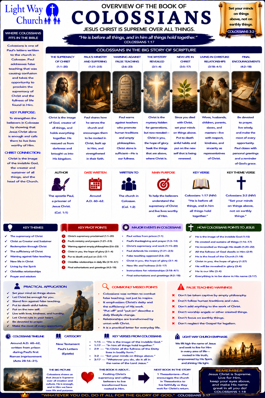 Light Way Church The Book of Colossians Overview