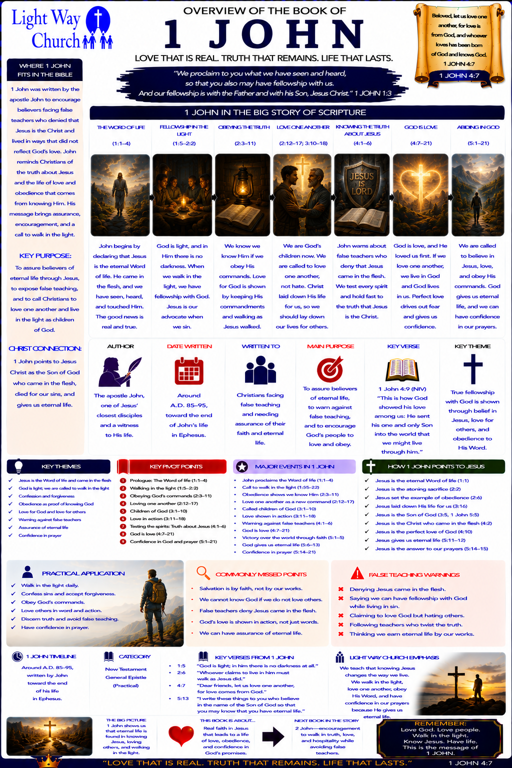 Light Way Church 1 John Book Overview