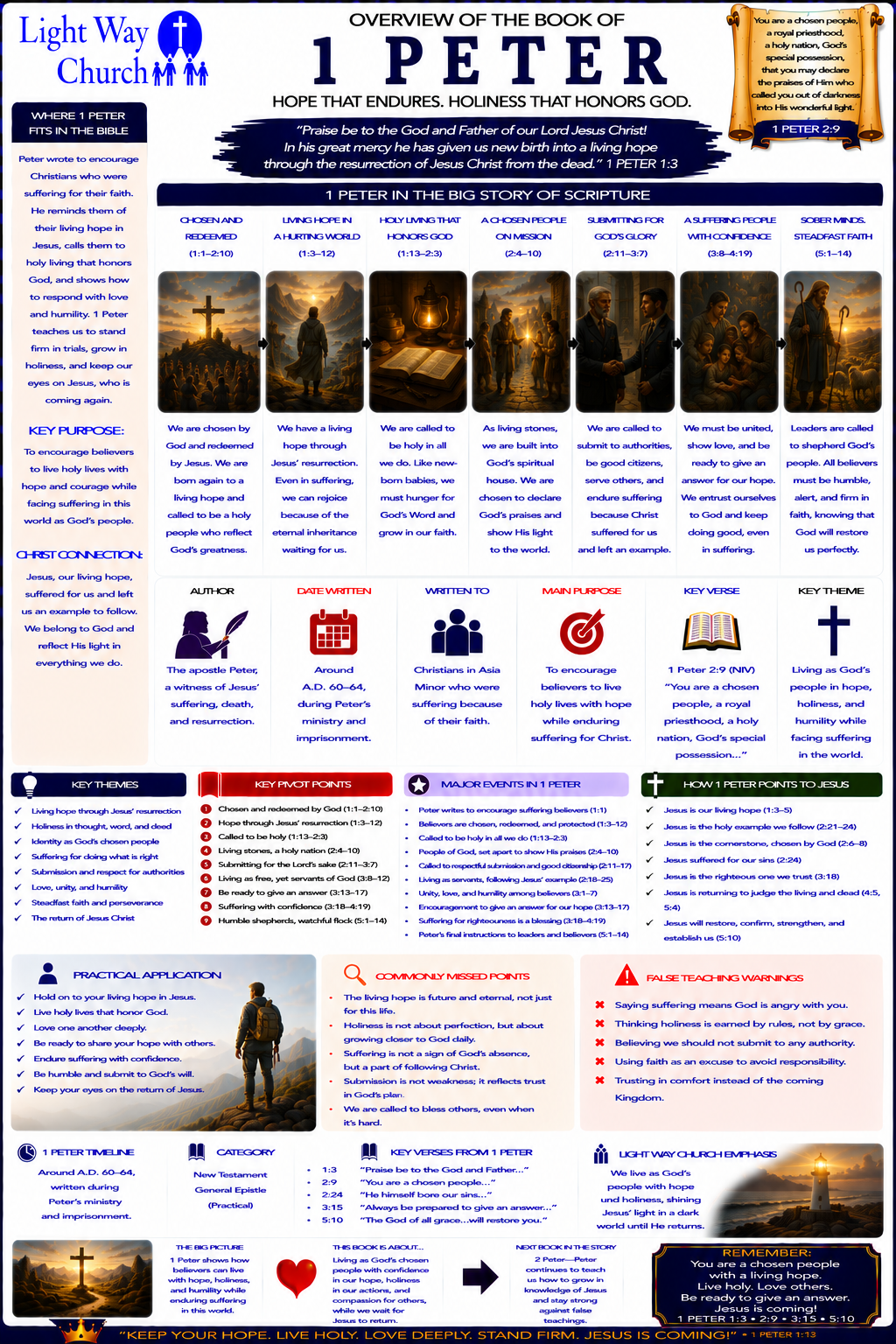 Light Way Church 1 Peter Book Overview