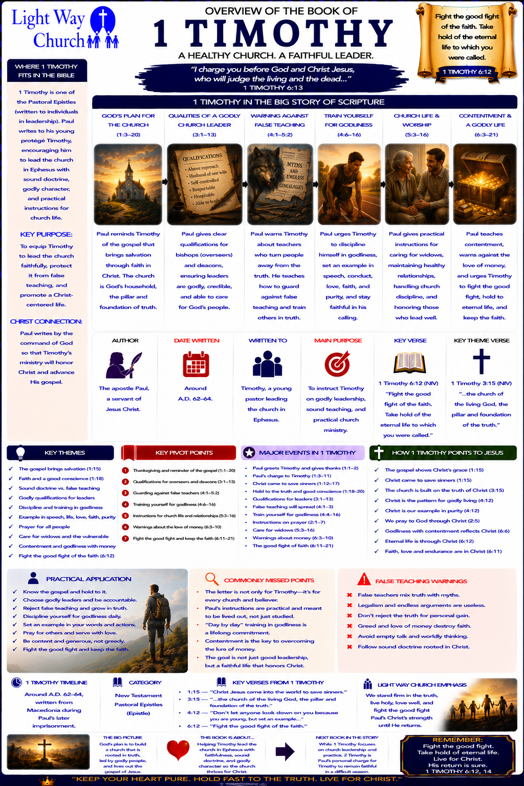 Light Way Church 1 Timothy Book Overview