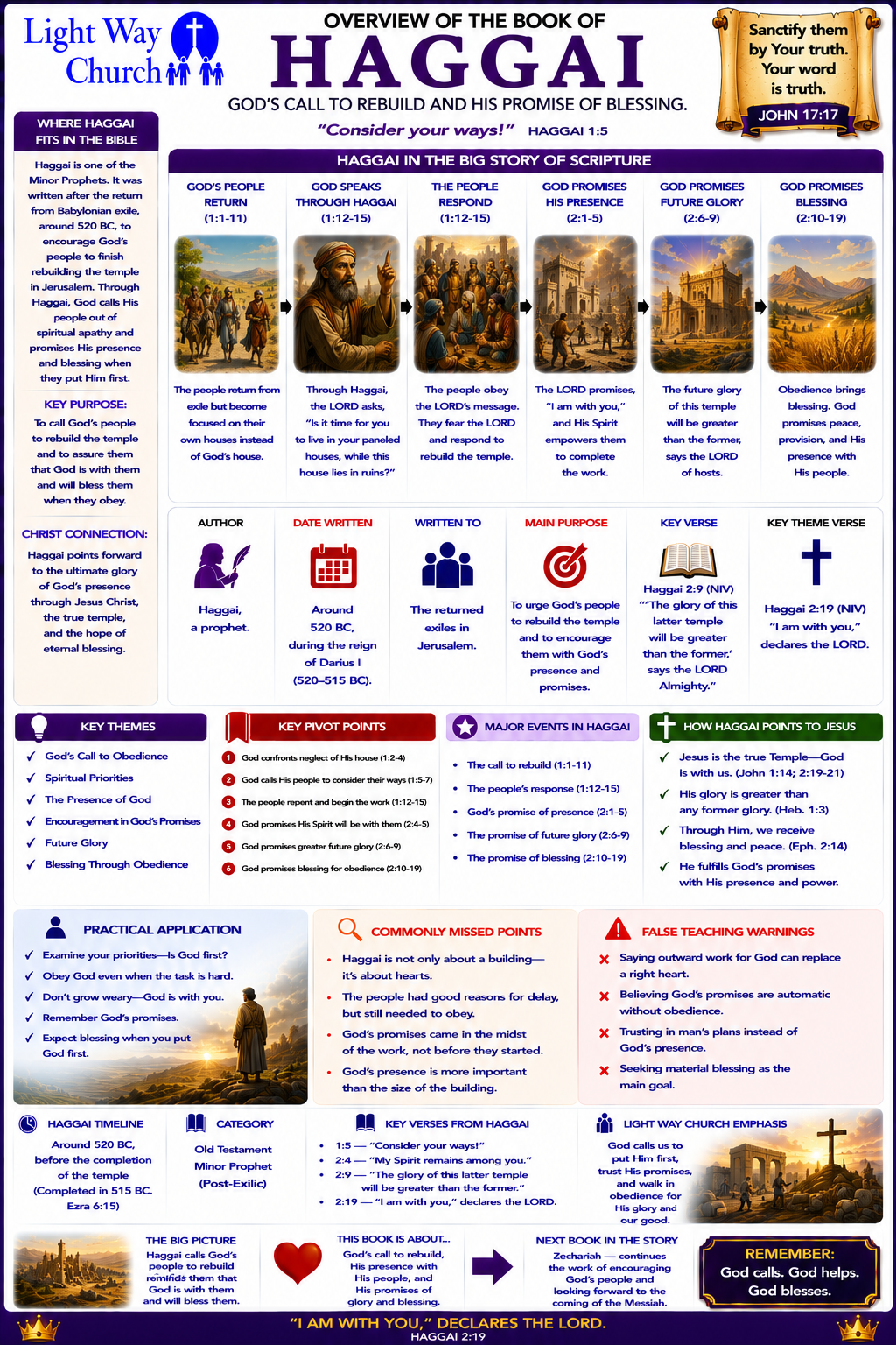 Light Way Church Book Of Haggai Overview