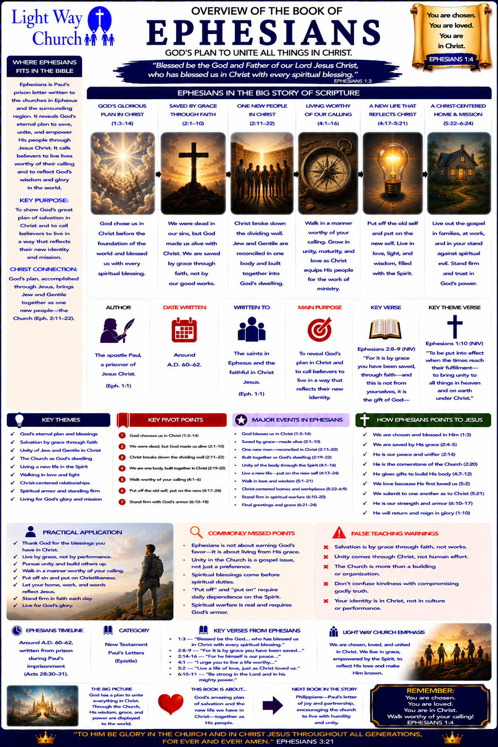 Light Way Church The Book Of Ephesians Overview
