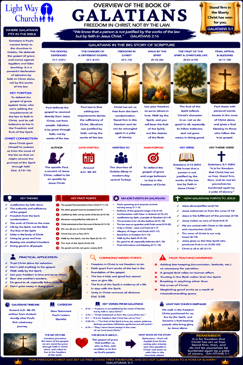 Light Way Church The Book Of Galatians Overview