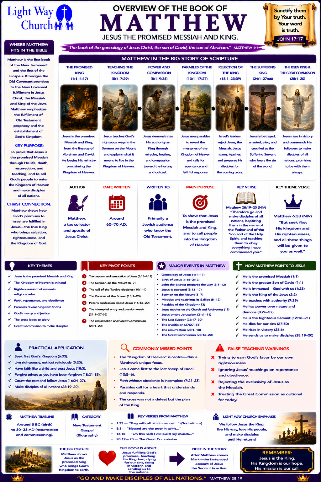 Light Way Church The Book Of Matthew Overview