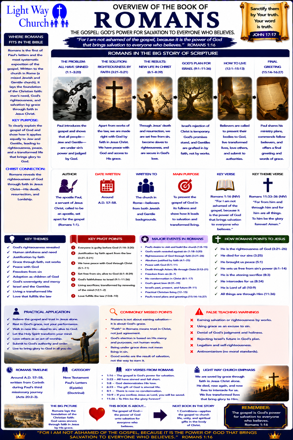 Light Way Church The Book Of Romans Overview