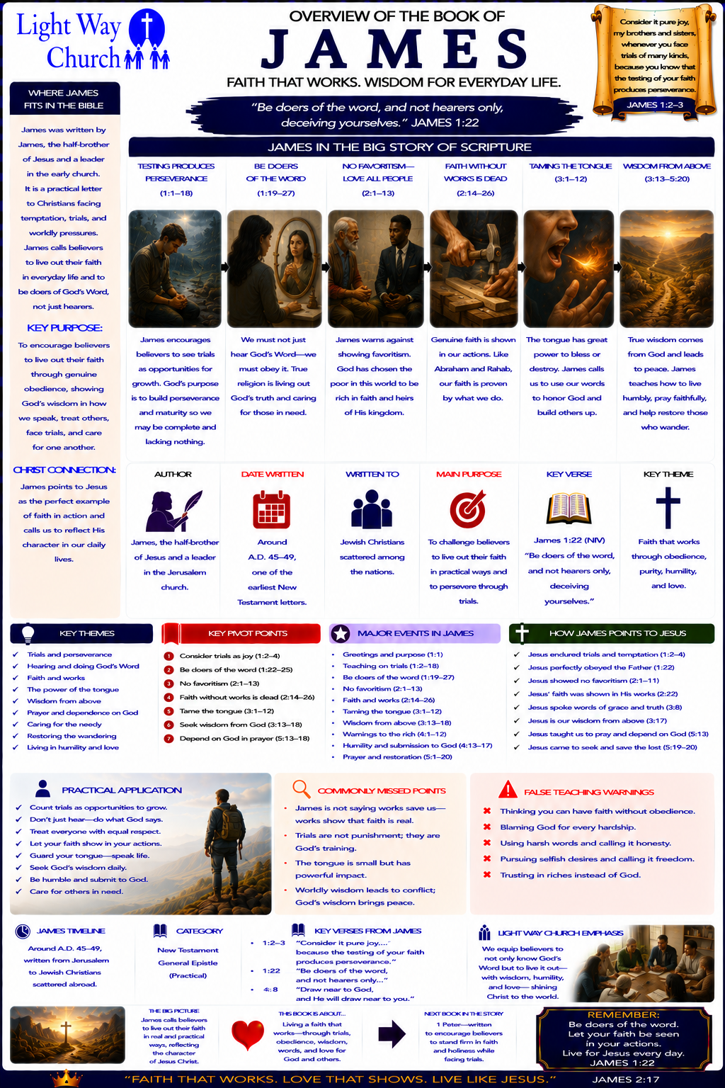 Light Way Church The Book of James Overview