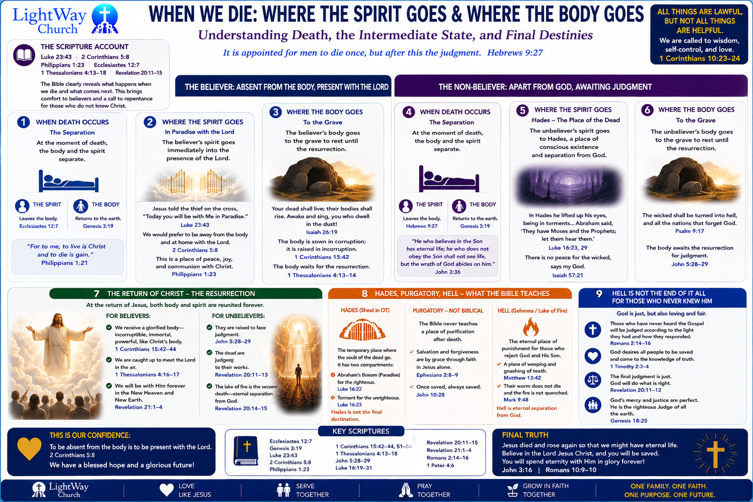When We Die: Where the Spirit Goes and Where the Body Goes